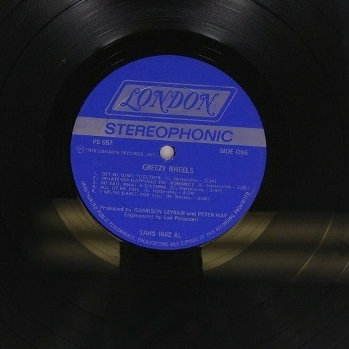 Greezy Wheels "Greezy Wheels" Vinyl LP 1975 London Sterophonic Promo Copy - Picture 4 of 6