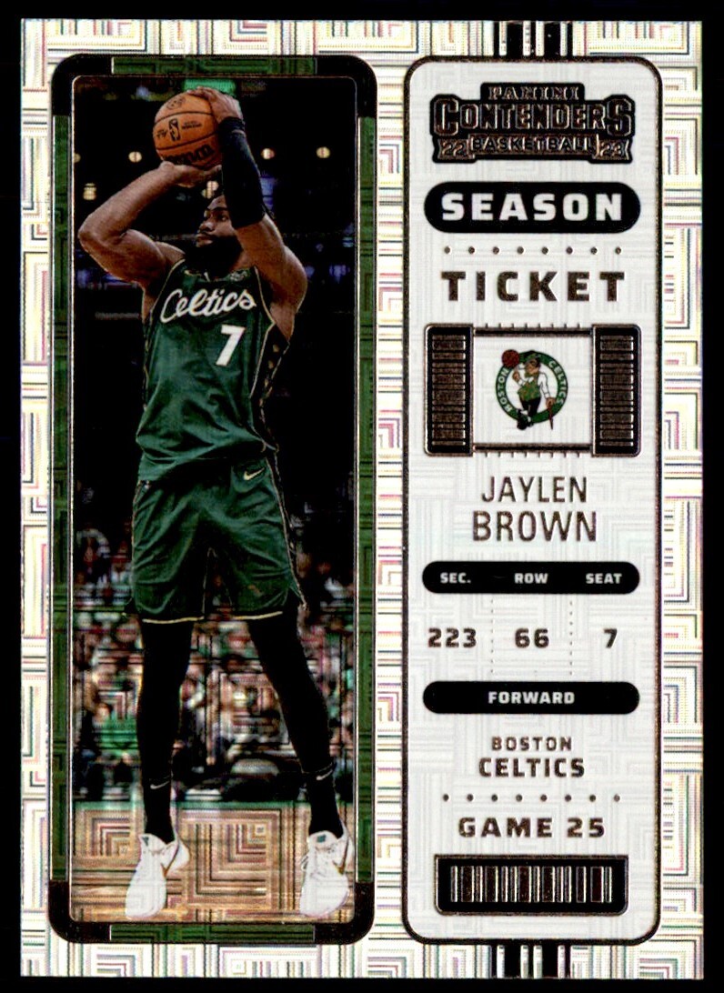 2022-23 Panini Contenders Basketball Season Ticket Jaylen Brown #21