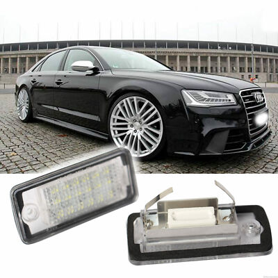 2x LED Kennzeichenbeleuchtung AUDI A8 S8 4H Limo Kennzeichenleuchte