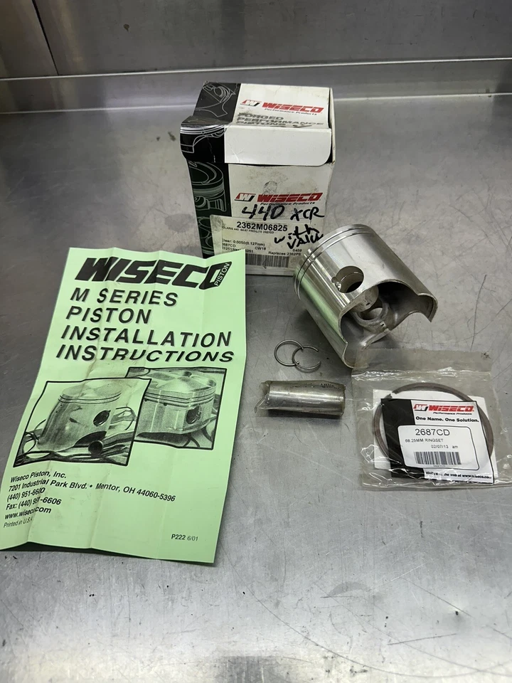 Kit de pistón Wiseco 68,25 mm compatible con Polaris 440 1994-1997 2362M06825 Foto 2 de 2