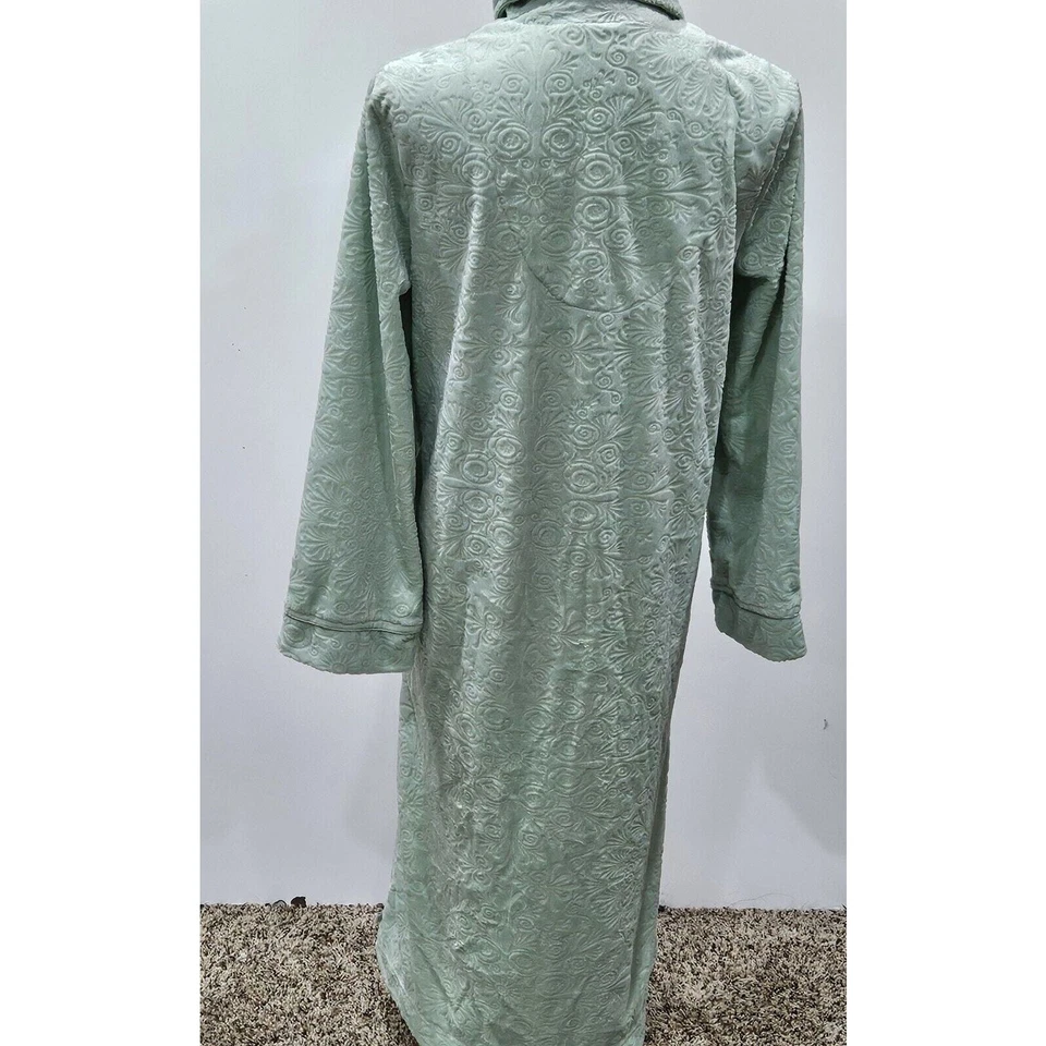 Abrigo camisón Karen Neuburger para mujer casa grande de piel sintética cremallera completa Cottagecore Foto 2 de 4