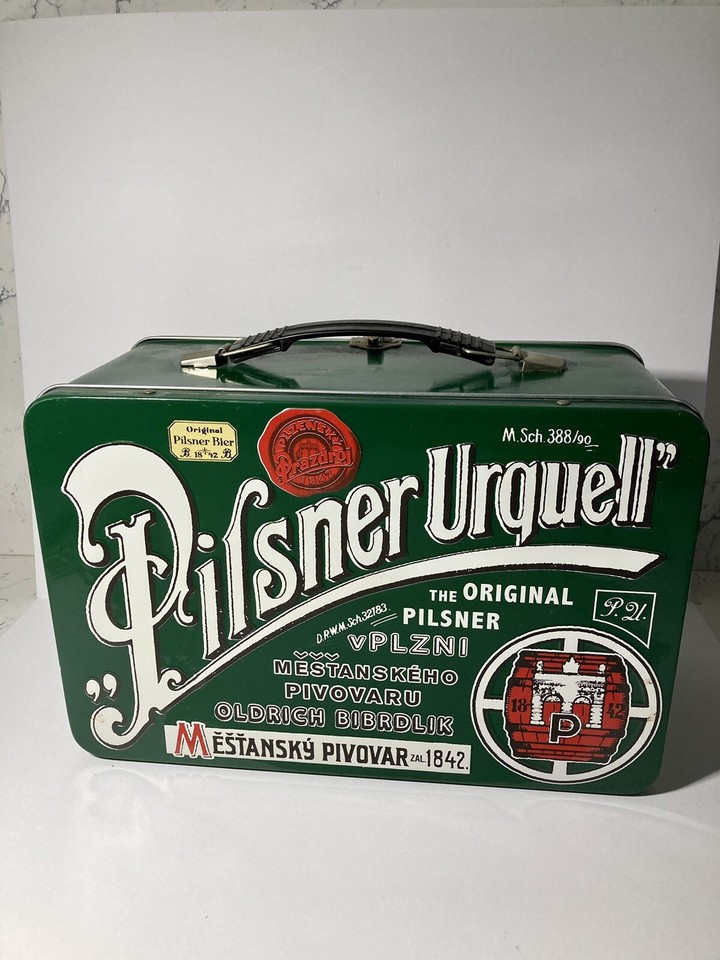 PILSNER URQUELL Metal Tin Lunch Box The Original Pilsner beer eBay