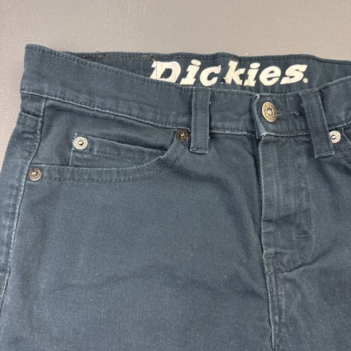 Dickies Pants Boys 12 Slim Fit Straight Leg Blue Denim - Picture 2 of 11