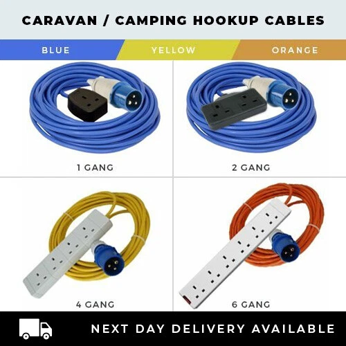 Electric hook up top cable for tents