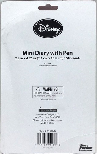 Disney Junior Minnie Mouse Bow-tique MIni Diary Marabou Pen Lock & Key 150 Sheet - Picture 2 of 4