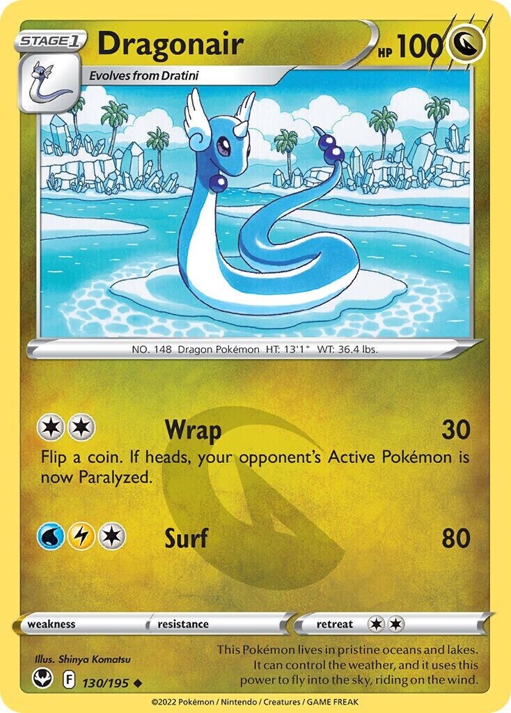 Pokemon - Dragonair - 130/195   - Silver Tempest - NM/M