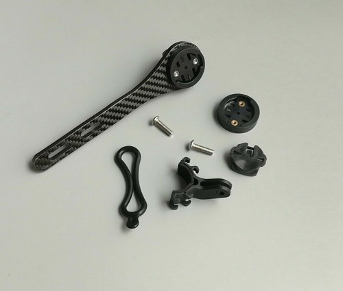 Carbon Fiber Bike Extension Computer Bracket Mount Holder Bryton Edge GPS - Picture 10 of 11
