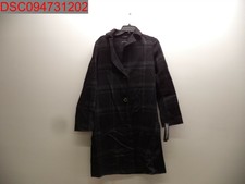 Tahari Women Black Gray Plaid Peacoat Wool Blended, Size S , 192523519951