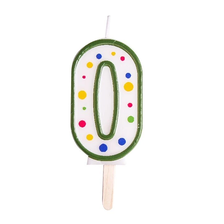 PME GRANDE VERDE Número Cumpleaños Vela Pastel Pick Celebración Fiesta Decoración Foto 2 de 4