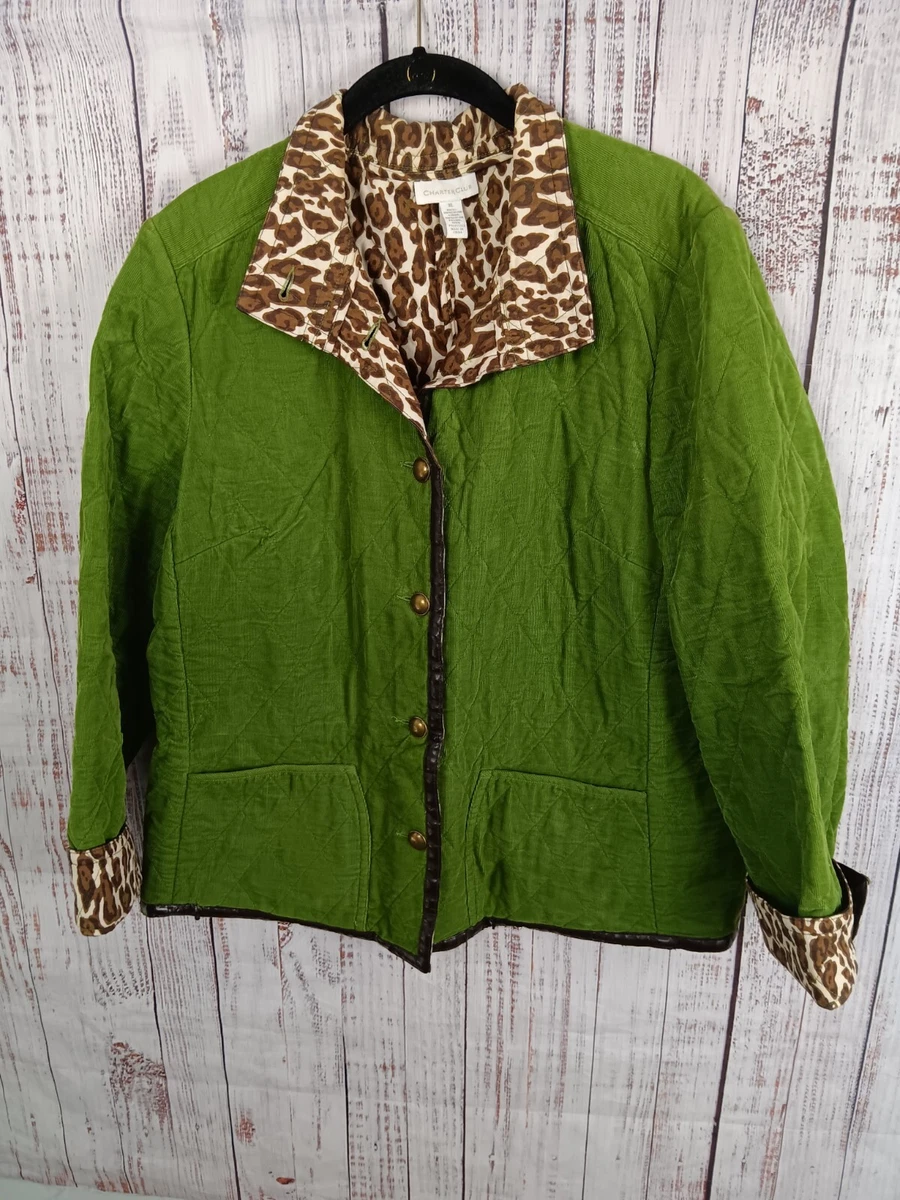 Veste Femme Charter Club - Imprimé Animalier Noir Et Blanc - Taille M - Occasion