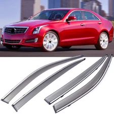 Sun Rain Guard Window Visor Vent Shade Wind Deflector for 2013-2019 Cadillac ATS
