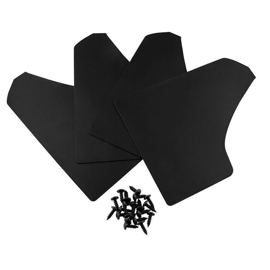 Protectores contra salpicaduras negros para auto de 15,3" con 20 clips de remache de sujetador de 6 mm Foto 2 de 4