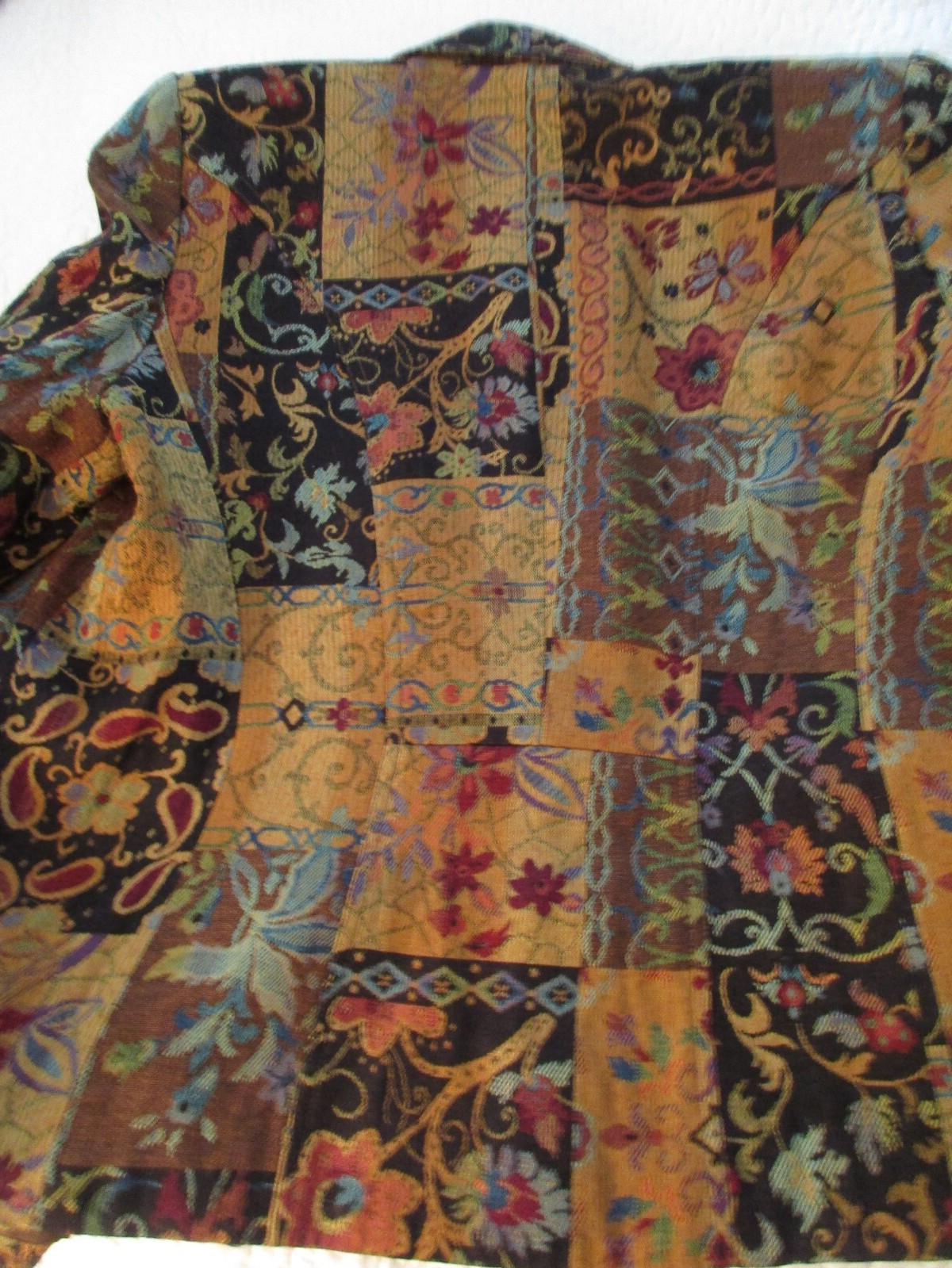 Coldwater Creek Patchwork Blazer Jacket Size L Ve… - image 9