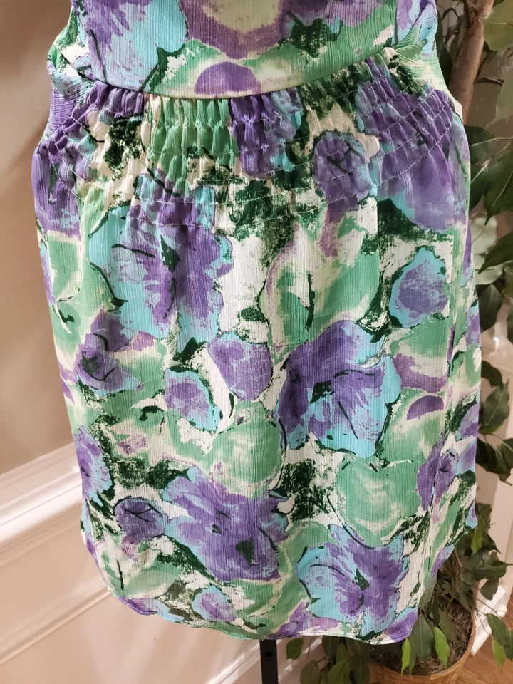 Allen Schwartz женщин мульти цветочный декольте без рукавов колена длина платье размер 6 - Изображение 4 из 4