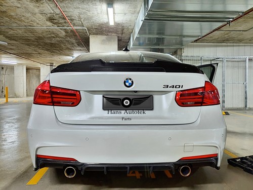 Full Carbon Fiber PSM Style Rear Spoiler Trunk FOR BMW F80 M3 3 Series F30 SEDAN - Picture 9 of 11