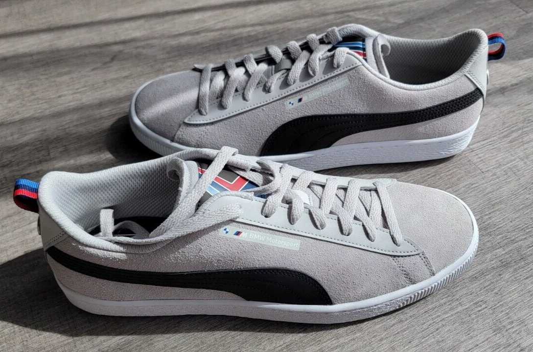 Puma BMW MMS Suede Gray Sneakers Shoes Men's Size 11 New in Box | eBay