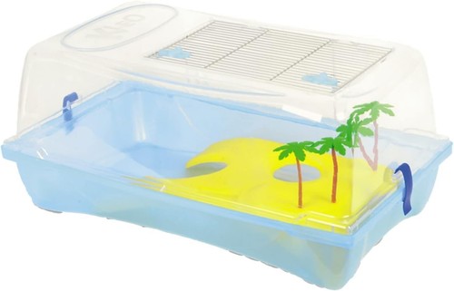 KLEO Tartarughiera Acquario per Tartarughe con Coperchio Terrario in Plastica - Foto 6 di 6