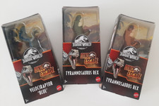 3 Jurassic World Park Dino Escape Tyrannosaurus Rex 6" Velociraptor Blue T-rex