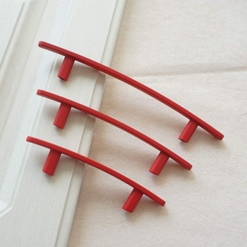 3" 3.78" 5" Red Knob Drawer Pulls Cabinet Door Handle Dresser Pull Handles - Picture 8 of 9