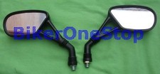 MRYAERO10 - MIRRORS For Yamaha Aero BLACK HEAD 10mm Thread Pair NEW