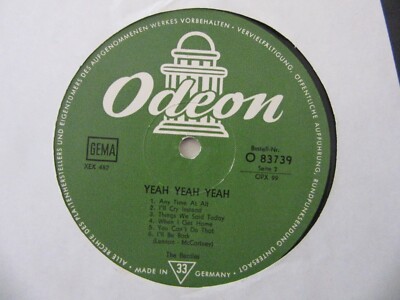 BEATLES ''Yeah Yeah Yeah A Hard Days Night'' GERMANY Odeon O83739