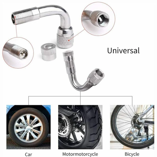 Extensión de vástago de válvula de neumático 12 piezas 45 90 135 grados para coches bicicletas universal EE. UU. - Imagen 8 de 15