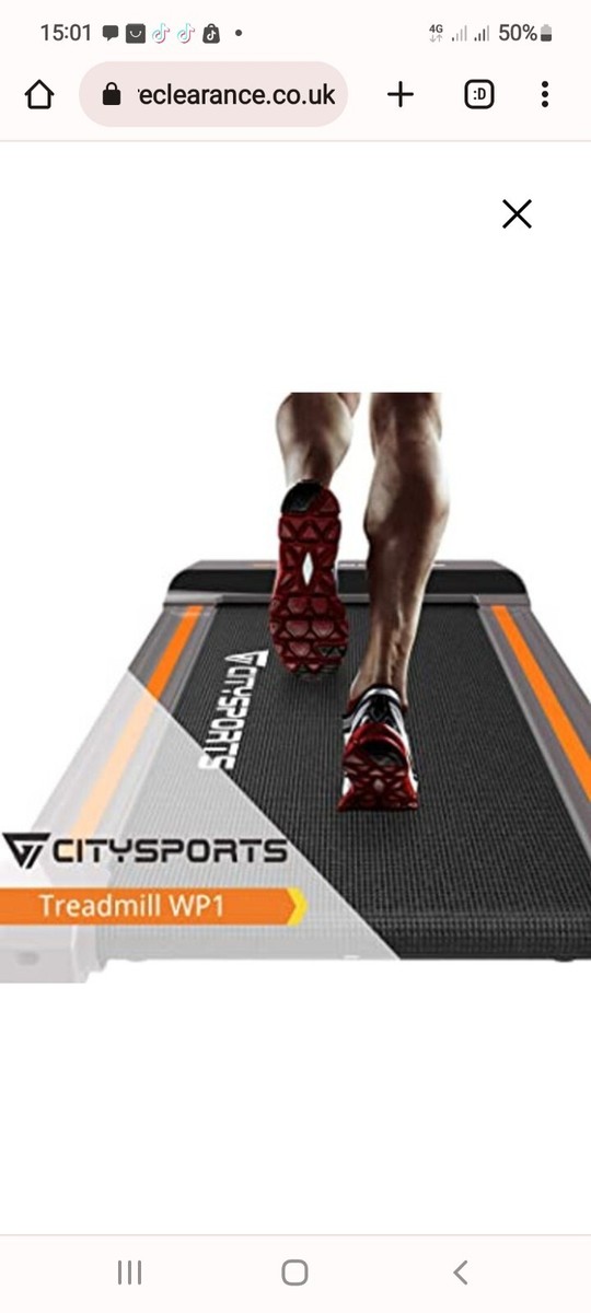 Citysport Foldable Treadmill, Controllable Armrest and Remote