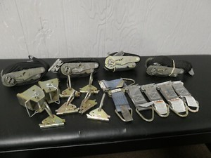 Kinedyne 802 Lot of 4 Standard Handle Ratchet Strap W/Extras