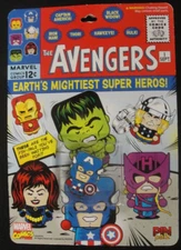 The Avengers Pin-Pals Captain America Pin New In Package Unopened