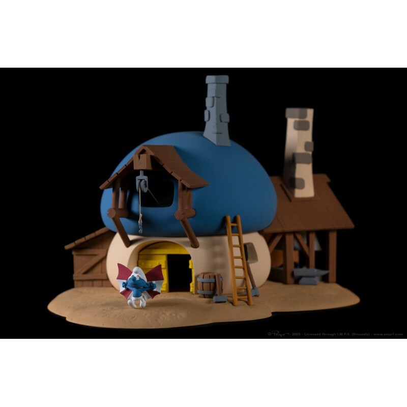 Figurine Schtroumpf Fariboles MA2 Maison du Schtroumpf Bricoleur