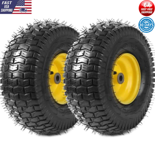 15x6.00-6 Replacement Tire & Wheel 2 Pack John Deere Compatible 500 lbs Load New