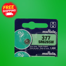 Murata 377 SR626SW Watch Battery Exp 2032 1Pc