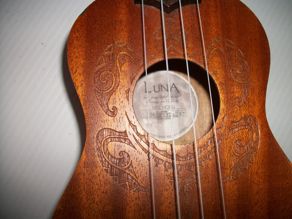 Luna Uke Honu Turtle Soprano Ukulele - Image 3 of 4