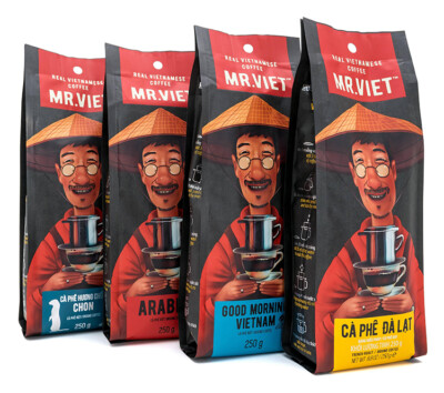 MR. VIET Coffee Vietnamese Ground Coffee Arabica Robusta Flavors 250g VietsWay