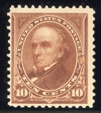 United States 1898 10c Daniel Webster Sc# 282C Mint VF OG Never Hinged Pristine⚡