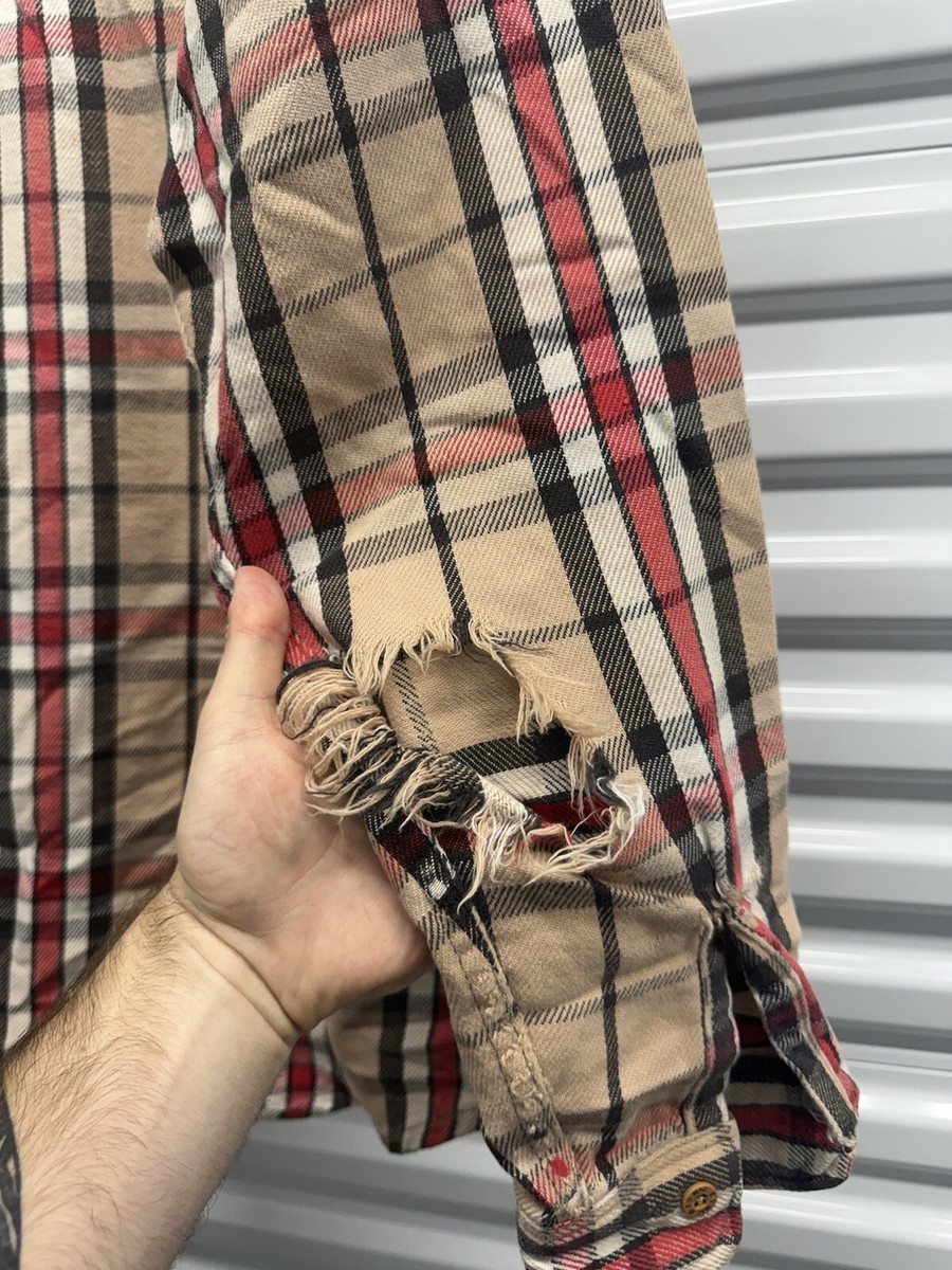 Vintage Big Mac Flannel Shirt Mens Large Tall Red 1990s