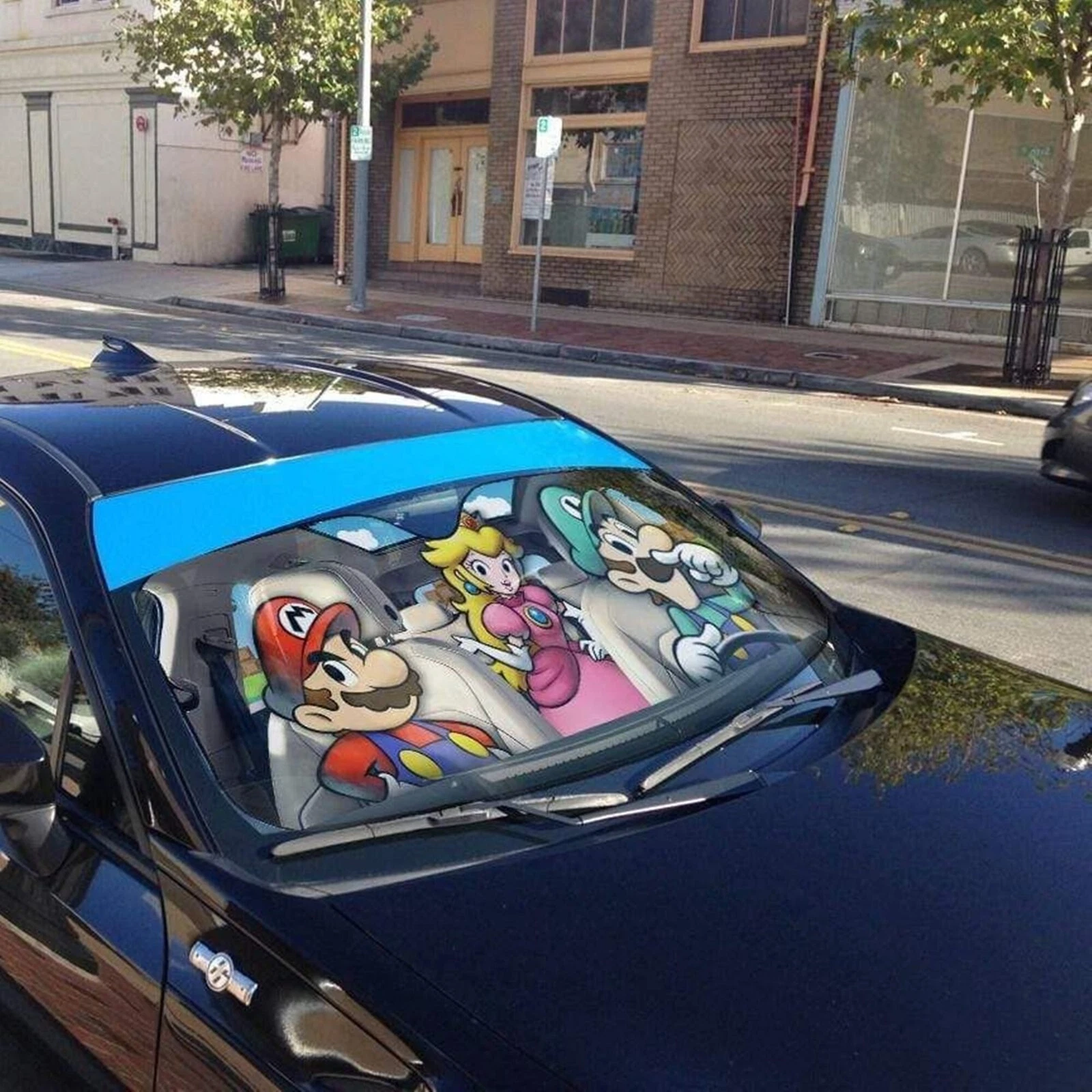 Mario Kart Windshield Sunshade - Mario, Luigi, Princess Peach