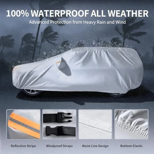 For Ford Expedition (1996-2025) Waterproof Car Cover All Weather Heavy Duty 6 La - Изображение 3 из 4