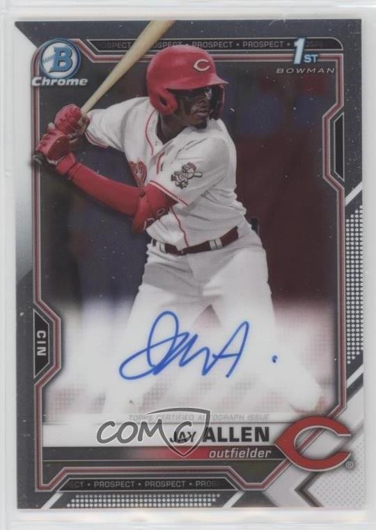 2021 Bowman Draft Chrome Draft Pick Auto Jay Allen #CDA-JA Auto sq1