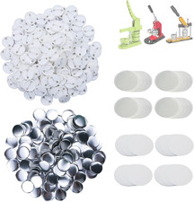 500 Sets 32Mm 1.25 Inch Blank Pin Back Buttons Parts for Button Maker Machine 3