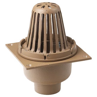 Smith Light Commercial 110-Y02 Light Commercial Roof Drain, Cast Iron, 2'',