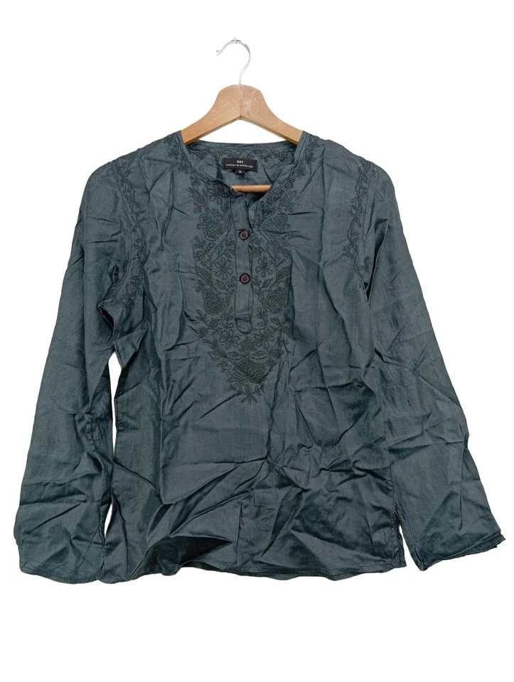 DAY BIRGER ET MIKKELSEN Blouse à manches longues Dames Blouse T EU 36 gris clair - Photo 1/4