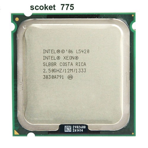 Intel Xeon L5420 2.5GHz 4 Cores 12M 1333Mhz SLBBR LGA775 CPU Processor - Afbeelding 3 van 4