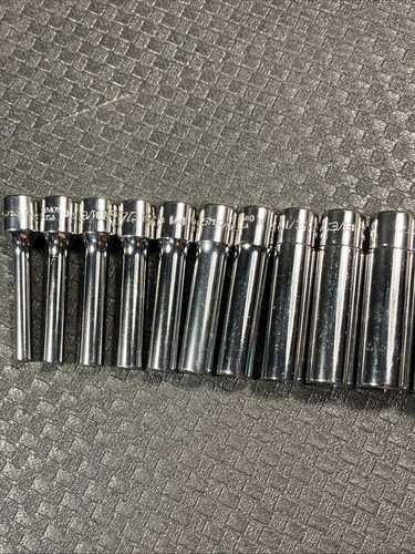 NEW Snap-On Tools 1/4" Flank Drive 13pc SAE Standard DEEP 6pt Socket 1/8-5/8 SET - Picture 24 of 24