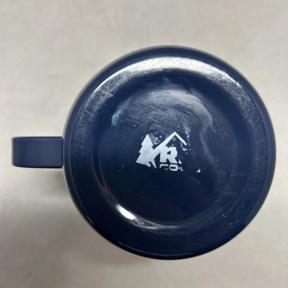 Taza de campamento azul con tapa REI COOP gráfica de acero inoxidable 12 oz Foto 4 de 4