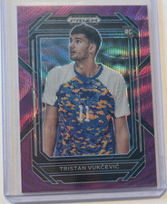 Panini 2023-24 Prizm Draft Picks Purple Wave Prizm Rookie Tristan Vukcevic #38