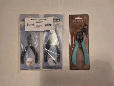 Beadalon Memory Wire Tool Kit Vintaj 1-Step Looper Pliers Jewelry Making