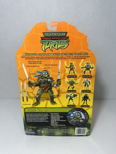 Teenage Mutant Ninja Turtles All 4 Turtles Fightin Gear Figures Playmates NEW - Picture 8 of 17