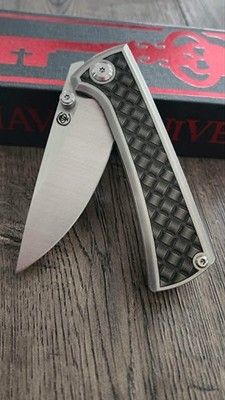 Chaves Knives - Relief Engraved RCK9 - Titanium Scales -Basketweave