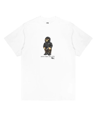 FTP Hooded Bear T-Shirt weiß | Größe XL